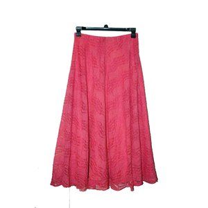 Teatro Dei Sogni by Beppe Bondi Italy Women's Pink Long A-Line Skirt Size 10 L